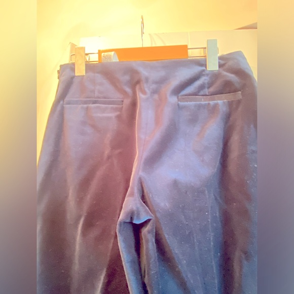 NWT Dark blue Velvet pants. Size M Zara - Picture 5 of 6